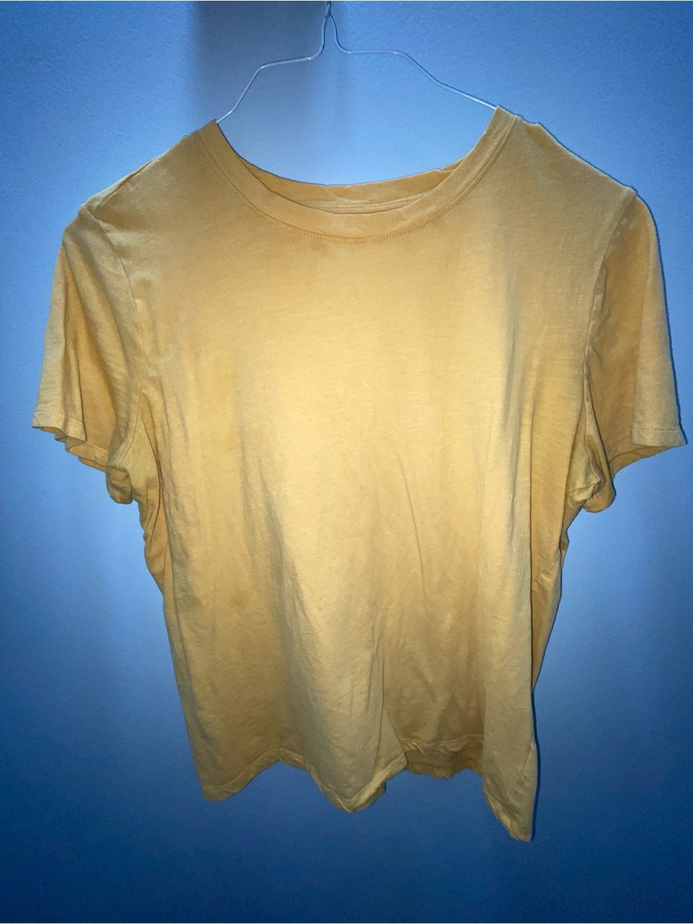 a.n.a Yellow Short Sleeve Crewneck Tee